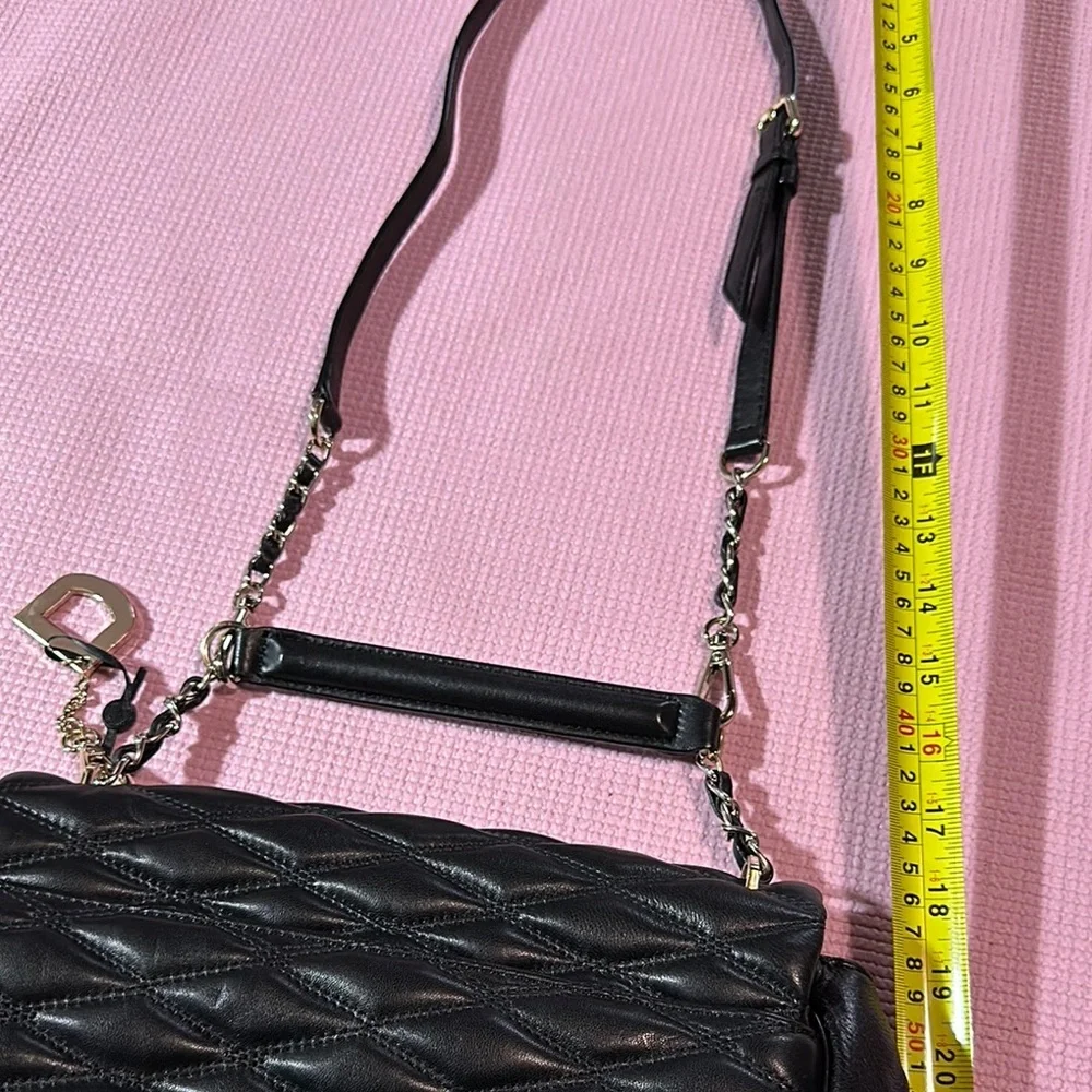 DKNY Slouchy Quilted Women's Crossbody Shoulder Soft Lamb Leather Snap Handbag